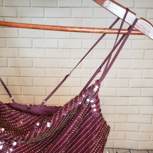 NWOT HANEY‎ Elise Sequin Blouson Cocktail D… - Picture 4 of 13